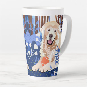 Caneca De Café Latte ISTO É VERDADEIRO Ouro Retriever Latte Mug