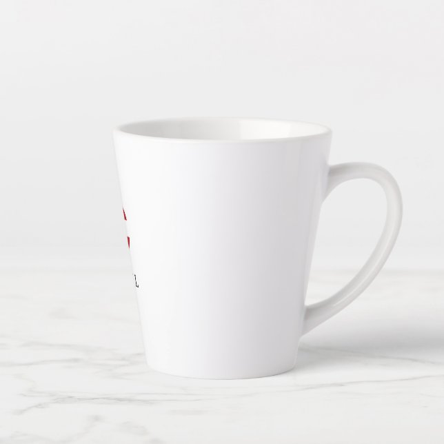 Caneca De Café Latte iVINYL RIPS™ MUG 02 (Direita)