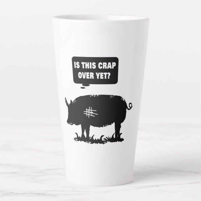 Caneca De Café Latte Já Acabou Essa Droga? (Frente)