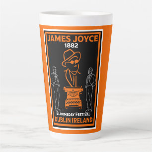 Caneca De Café Latte James Joyce Dublin Irlanda
