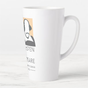 Caneca De Café Latte Jane Austen and Shakespeare Latte Mug