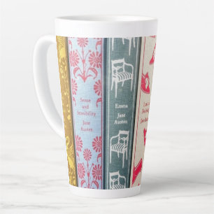Caneca De Café Latte Jane Austen Novels