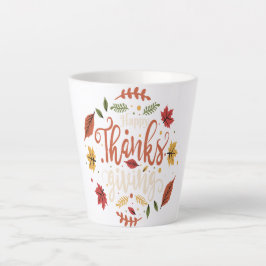 Caneca De Café Latte Jantar de Ação de Graças Festa Família Feriados pr