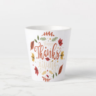 Caneca De Café Latte Jantar de Ação de Graças Festa Família Feriados pr