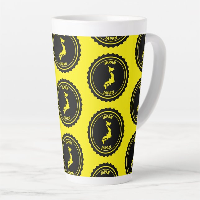 Caneca De Café Latte Japan (Ângulo direito)