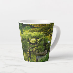 Caneca De Café Latte Jardim Japonês - Estética Tradicional