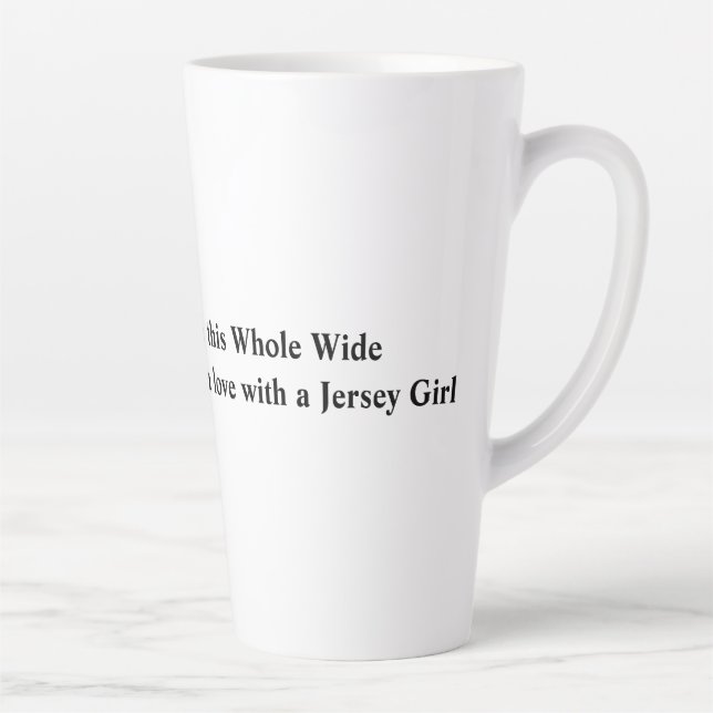 Caneca De Café Latte Jersey Girl Mug (Direita)