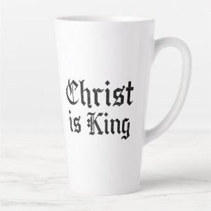 Caneca De Café Latte Jesus Cristo É Rei Arte Grunge Gothic Blackletter