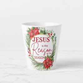 Caneca De Café Latte Jesus é a razão do Natal da temporada