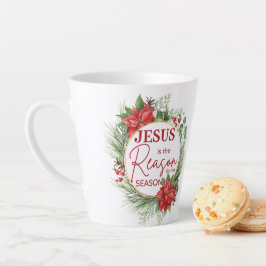 Caneca De Café Latte Jesus é a razão do Natal da temporada