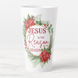 Caneca De Café Latte Jesus é a razão do Natal da temporada