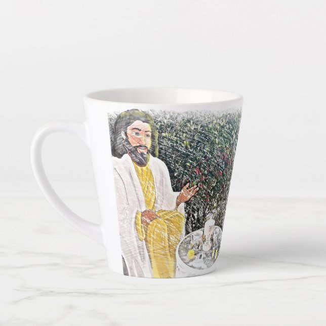 Caneca De Café Latte Jesus e eu com café ou chá (Esquerda)