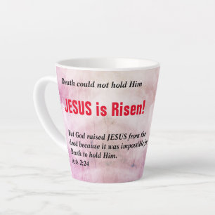 Caneca De Café Latte JESUS É RISEN Christian Páscoa Cross
