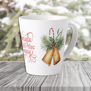 Caneca De Café Latte Jingle All Way Christmas Bells Latte Mug