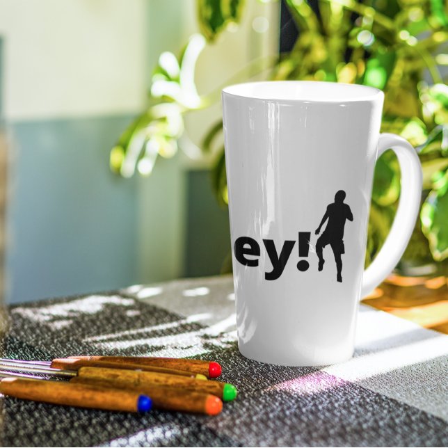 Caneca De Café Latte Jogador de futebol turco (Criador carregado)