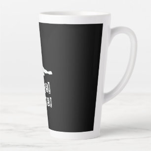 Caneca De Café Latte Jogador de Volei Volei Meu