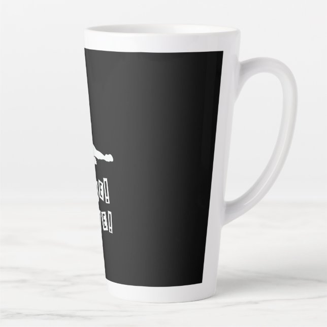 Caneca De Café Latte Jogador de Volei | Volei Meu (Direita)