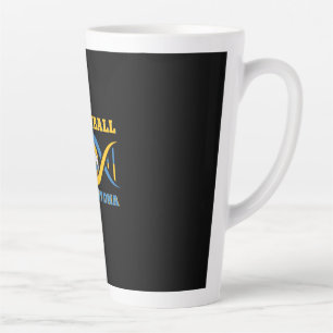 Caneca De Café Latte Jogador de Voleibol   Voleibol Está No Meu Dna