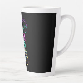 Caneca De Café Latte Jogo legal Neon.