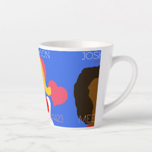 Caneca De Café Latte Joshua e Aliston