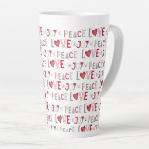 Caneca De Café Latte Joy do Amor pela Paz