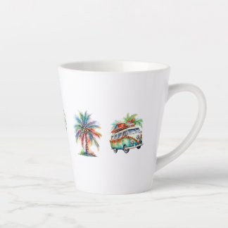 Caneca De Café Latte Joy Tropical