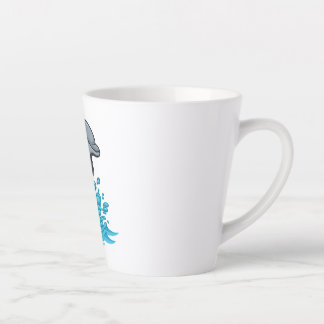 Caneca De Café Latte Joyful Dolphin Splash - Latte Mug