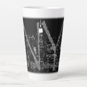 Caneca De Café Latte Jumbo New York Café Mug NYC - Taça Personalizada