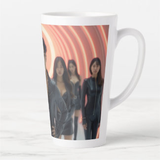 CANECA DE CAFÉ LATTE K-POP