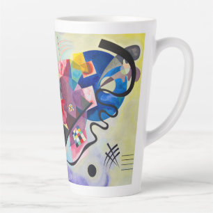 Caneca De Café Latte Kandinsky amarelo-vermelho-azul
