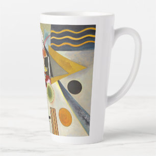 Caneca De Café Latte Kandinsky Modern Abstrato Colorful Trabalho de art