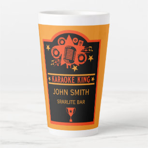 Caneca De Café Latte Karaoke Winner