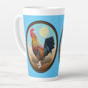Caneca De Café Latte Key West - Vintage Oval do Gypsy Rooster