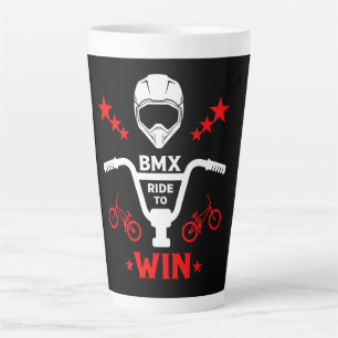 Caneca De Café Latte Kids Bmx Biker Freestyle