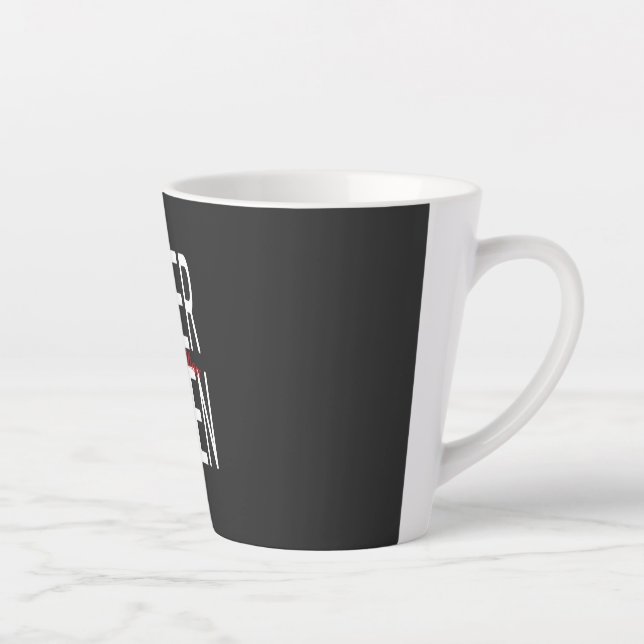 Caneca De Café Latte Kindergarten Typography kinder garten  (Direita)