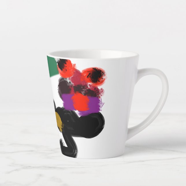 Caneca De Café Latte king charles spaniel (Direita)