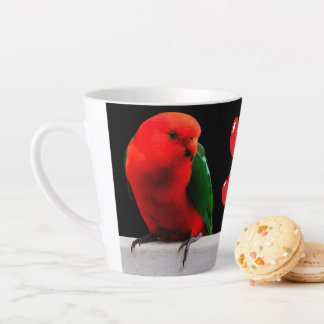 Caneca De Café Latte King Parrots in Love Latte Mug