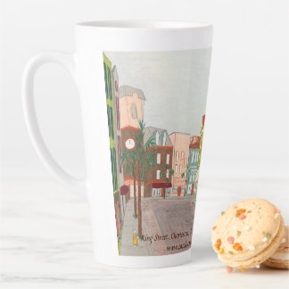 Caneca De Café Latte "King Street, Charleston, SC 1990", caneca latte