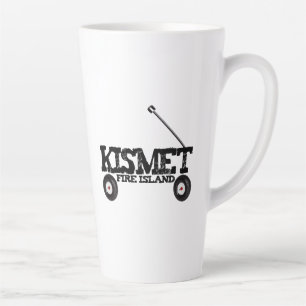 Caneca De Café Latte Kismet Fire Island Wagon Verão Carrinho de Praia P