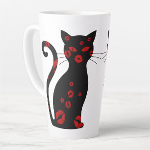 Caneca De Café Latte Kissy Kat Latte Mug