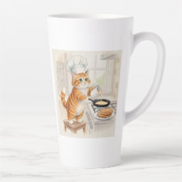 Caneca De Café Latte Kitty Kitchen, Stickers