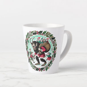 Caneca De Café Latte Krampus Christmas