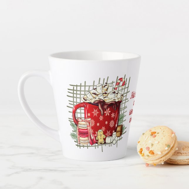 Caneca De Café Latte Lã de lata de chocolate quente (In Situ)