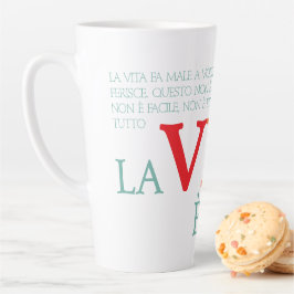 Caneca De Café Latte La vita è bella