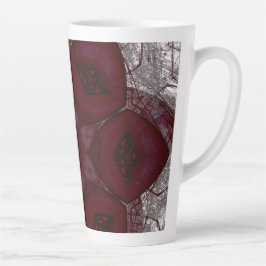 Caneca De Café Latte Lábios Flor Prem Mandal