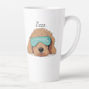 Caneca De Café Latte Labradoodle Goldendoodle Cachorro Mamãe Dift Cacho