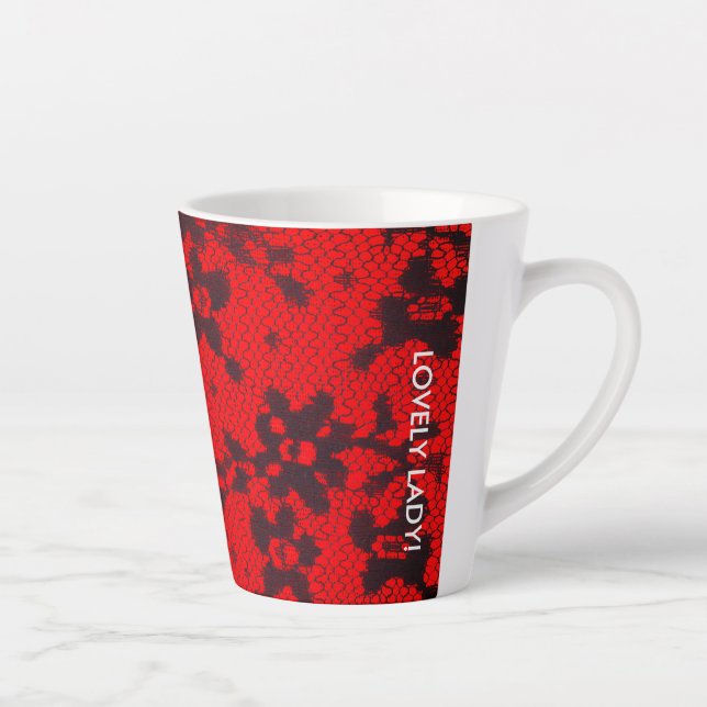 Caneca De Café Latte Lace Latte Mug (Direita)