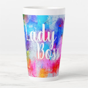 Caneca De Café Latte Lady Boss