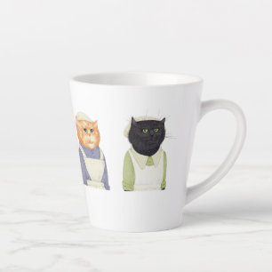 Caneca De Café Latte LADY CATS Latte Mug