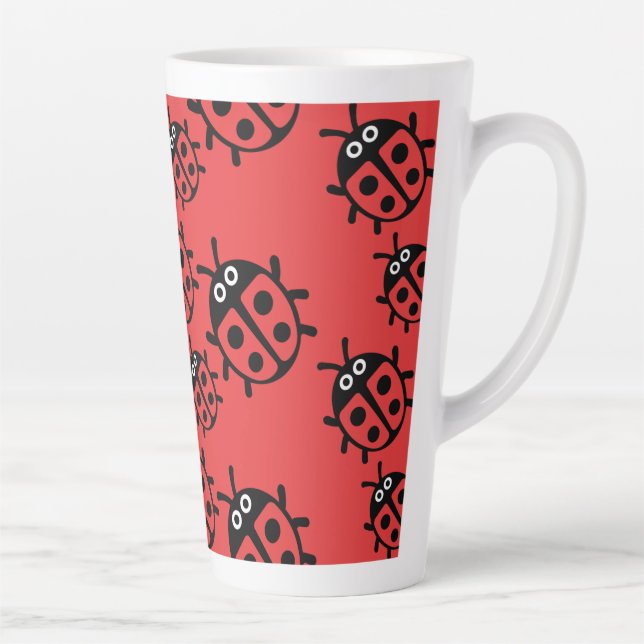 Caneca De Café Latte ladybird E Ladybug (Direita)